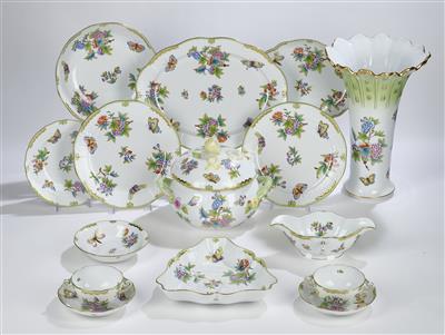 Speiseservice "Victoria Bord d'Or", Herend um 1995, - Sklo a porcelán