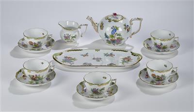 Teeservice "Victoria Bord d'Or", Herend um 1995, - Sklo a porcelán