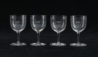 Lobmeyr-Weingläser, - Glas und Porzellan