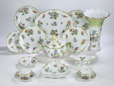 Speiseservice "Victoria Bord d'Or", Herend um 1995, - Glass & Porcelain