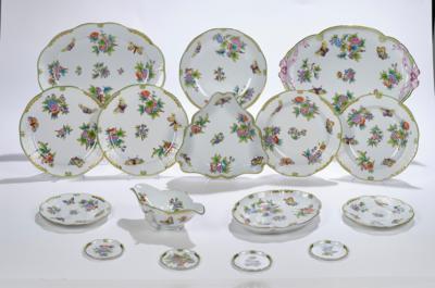 Speiseservice "Victoria Bord d'Or", Herend um 1995, - Glass & Porcelain