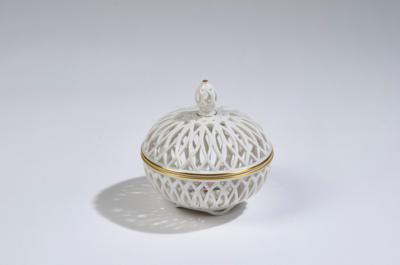 Deckeldose, Augarten, - Glass & Porcelain
