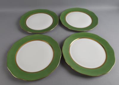 Herend um 1990, 4 Platzteller, - Sklo a porcelán