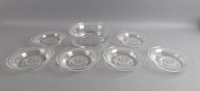 Lobmeyr Glasschalen "Tyrol" um 1980, 7 Teile - Trouvaillen aus Glas & Porzellan