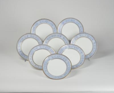 Speiseservice-Teile, Böhmen, LIPPERT  &  HAAS IN SCHLAGGENWALD um 1845, 8 Stück - Glass & Porcelain