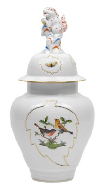 Deckelvase, Herend, - Sklo a porcelán