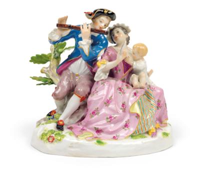 Familien-Gruppe, Meissen, - Glass & Porcelain