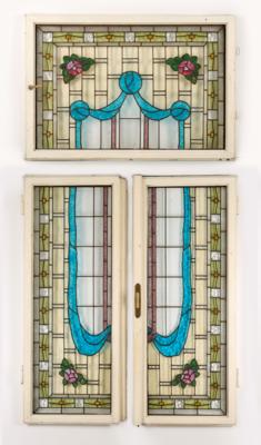 Glasfenster Österreich um 1920, - Sklo a porcelán