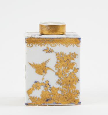 Teedose mit Deckel Meißen um 1760, - Glass & Porcelain