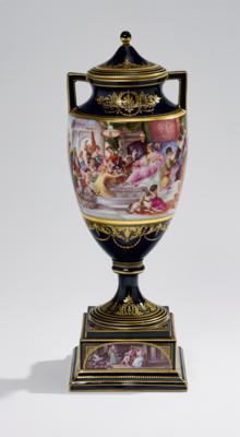 "Venedig huldigt Katharina Cornaro" nach Hans Makart, Salzburg 1840-1884 Wien, - Sklo a porcelán