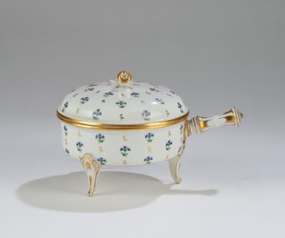 Schneckentöpfchen mit Deckel, Kaiserliche Manufaktur Wien 1793, - Glass and Porcelain