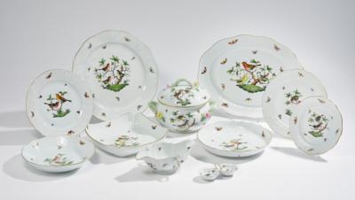 Speiseservice, Herend Rothschild um 1960-1970, - Sklo a porcelán