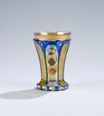 Becher, Böhmen Mitte 19. Jh., - Glass and Porcelain