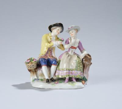 Liebesgruppe, Meissen, Ende 19./Anf. 20. Jh., - Glass and Porcelain