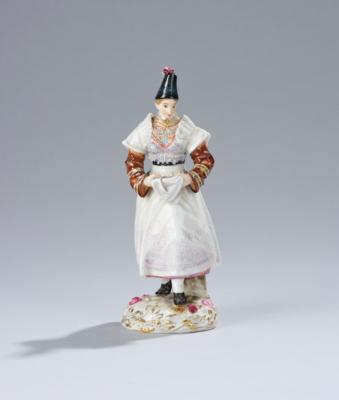 Wendische Kirchgängerin, Meissen, - Sklo a porcelán