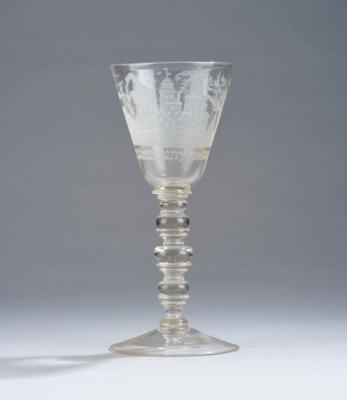Pokal, Böhmen um 1700, - Glass and Porcelain
