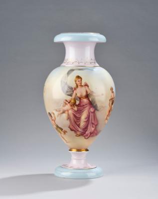 Vase, Böhmen, Ende 19. Jh., - Glas & Porzellan