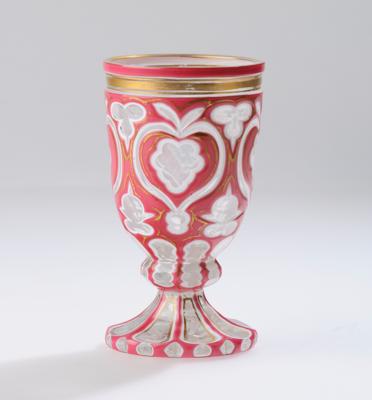 Fußbecher, Böhmen um 1860 - Sklo a porcelán