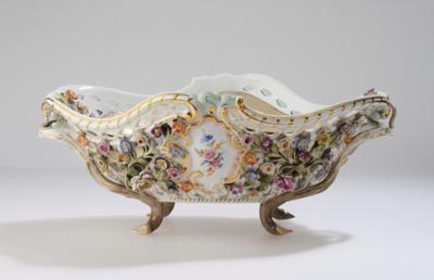 Große ovale Korbschale, Meissen, um 1850-1924, - Vetri e porcellane