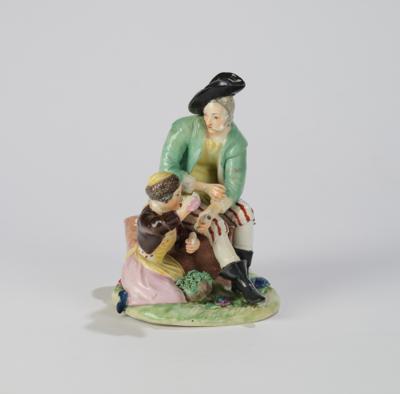 Kaiserliche Manufaktur Wien um 1760, "Die Rast", - Vetri e porcellane