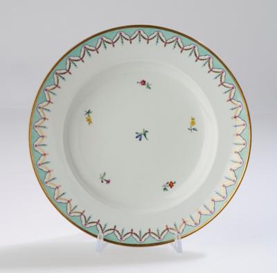 Teller, Kaiserliche Manufaktur, Wien 1803, Sorgenthal Periode, - Sklo a porcelán