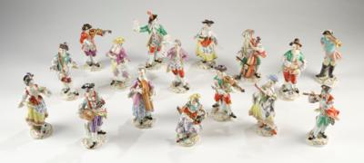 "Galante Kapelle", Meissen 2. Hälfte 20. Jh. - Sklo a porcelán