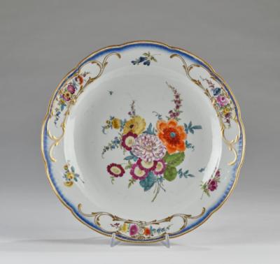 Runde Platte, Meissen um 1760/70, - Vetri e porcellane