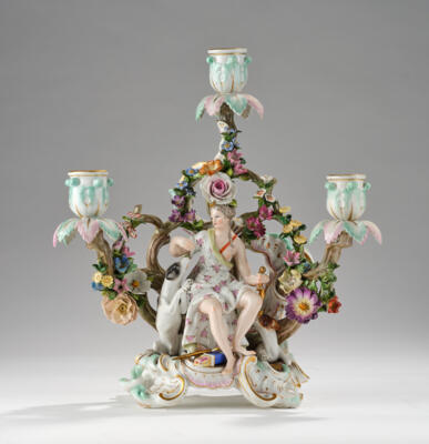 Figurenleuchter Diana, Meissen 2. Hälfte 19. Jh./ Anfang 20. Jh. - Glass and Porcelain