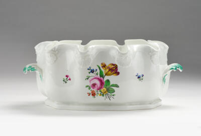 Gläserkühler, Kaiserliche Porzellanmanufaktur, Wien um 1760/70, - Sklo a porcelán