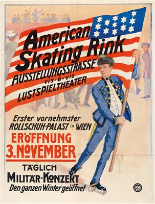 ANONYM "American Skating Rink" - Manifesti e insegne pubblicitarie, fumetti, storia del cinema e della fotografia