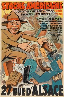 ANONYM "Stocks Américains" - Posters, Advertising Art, Comics, Film and Photohistory