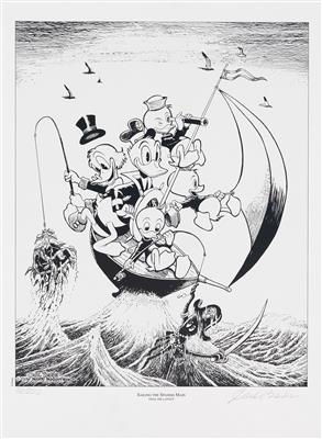 CARL BARKS (1901-2000) "Sailing The Spanish Main" - Plakate, Reklame, Comics, Film- und Fotohistorika
