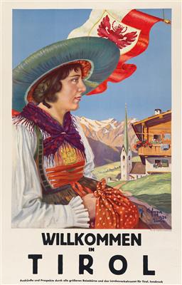 DEFREGGER Jo. "Willkommen in Tirol" - Plakate, Reklame, Comics, Film- und Fotohistorika