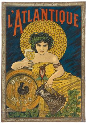 L'ATLANTIQUE - BIÉRE DU COQ - Posters, Advertising Art, Comics, Film and Photohistory