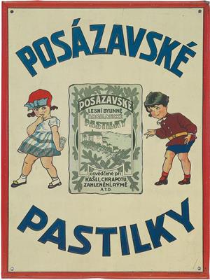 POSAZAVSKÉ PASTILKY - Plakáty, Komiksy a komiksové umění