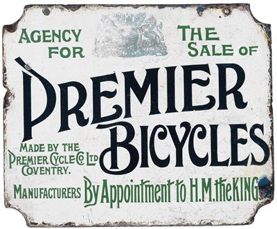 PREMIER BICYCLES - Manifesti e insegne pubblicitarie, fumetti, storia del cinema e della fotografia