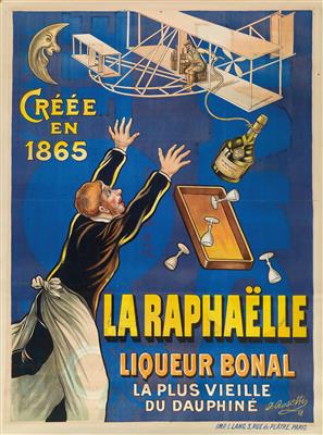 ROSETTI J. "La Raphaelle - Liqueur Bonal" - Plakáty, Komiksy a komiksové umění