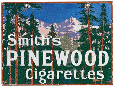 SMITH's PINEWOOD CIGARETTES - Plakáty, Komiksy a komiksové umění