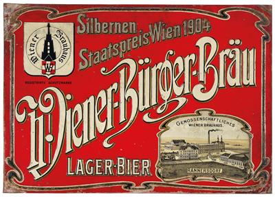 WIENER BÜRGER-BRÄU - Plakate, Reklame, Comics, Film- und Fotohistorika