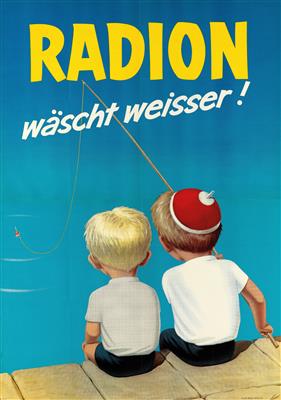 ANONYM "Radion wäscht weisser!" - Posters, Advertising Art, Comics, Film and Photohistory