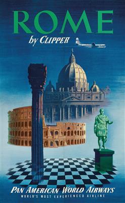 ANONYM "Rome by Clipper" - Plakate, Reklame, Comics, Film- und Fotohistorika