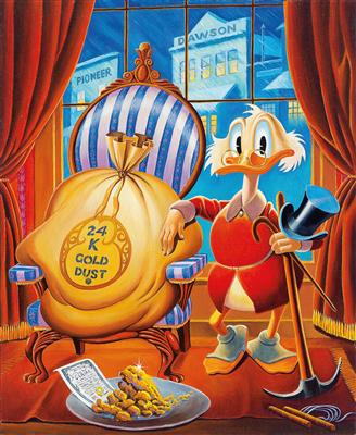 ANONYMER KÜNSTLER MOTIV nach CARL BARKS - Posters, Advertising Art, Comics, Film and Photohistory