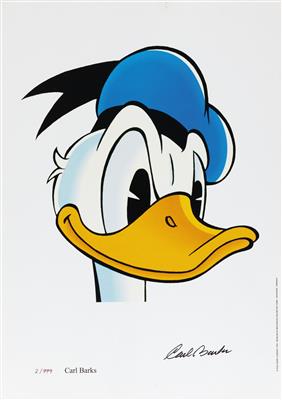 CARL BARKS (1901-2000) "A Donald Duck Portrait" - Posters, Advertising Art, Comics, Film and Photohistory
