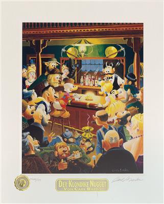 CARL BARKS (1901-2000) "Der Klondike Nugget" - Plakáty, Komiksy a komiksové umění