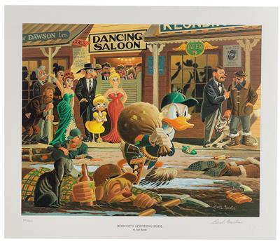 CARL BARKS (1901-2000) "Nobody's Spending Fool" - Plakáty, Komiksy a komiksové umění