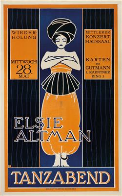 MONOGRAMMIST: L. H. "Tanzabend Elsie Altmann" - Manifesti e insegne pubblicitarie, fumetti, storia del cinema e della fotografia