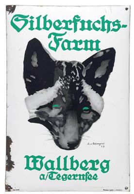 SILBERFUCHS-FARM WALLBERG/TEGERNSEE - Plakate, Reklame, Comics, Film- und Fotohistorika