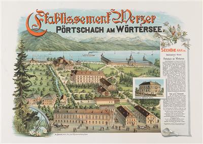 WEBER E. "Etablissement Werzer - Pörtschach am Wörthersee" - Plakate, Reklame, Comics, Film- und Fotohistorika