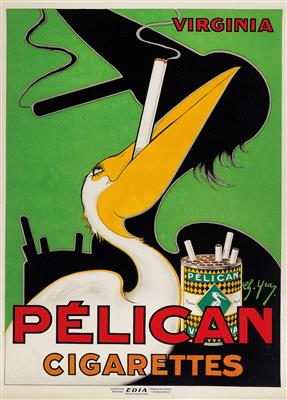 YRAY Charles "Pélican Cigarettes" - Plakate, Reklame, Comics, Film- und Fotohistorika