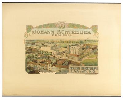 ANONYM "Johann Kühtreiber - Brauerei Hubertusbräu Laa a. d. Thaya" - Posters, Advertising Art, Comics, Film and Photohistory